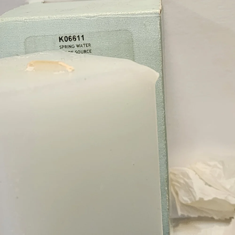 Partylite 3" x 6" Spring Water K06611 scented square pillar candle - Picture 4 of 5